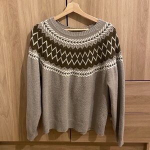 Womens Sweater Fair Isle Style